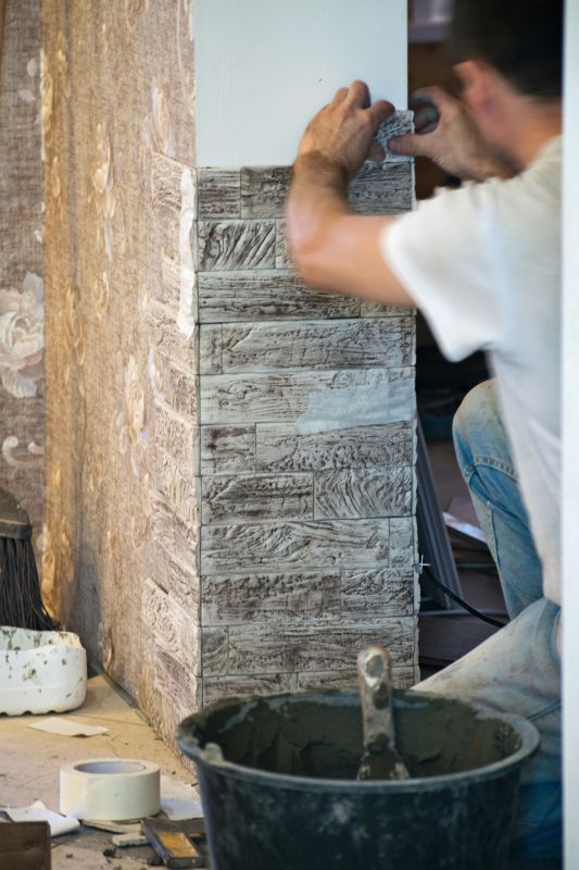 Local Stone Wall Construction pros at work